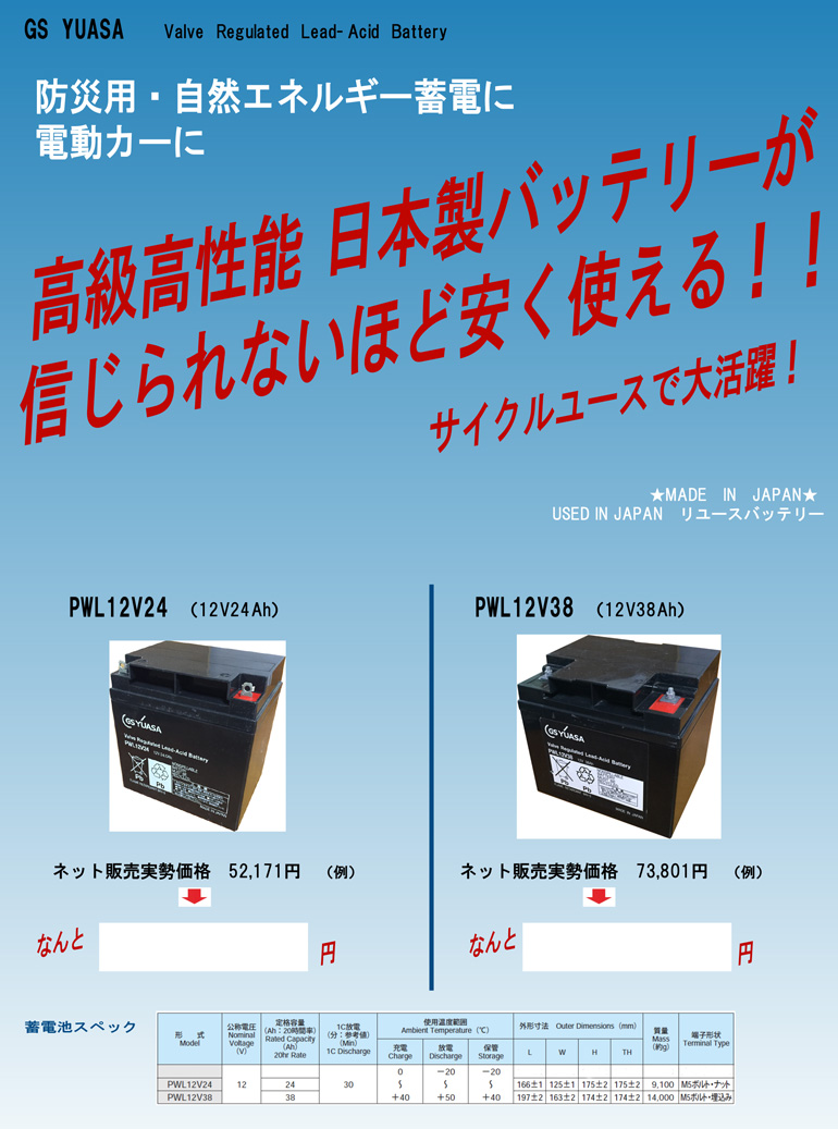 リユースバッテリーの説明画像